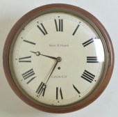 19TH C. ENGLISH WALL CLOCK, MO