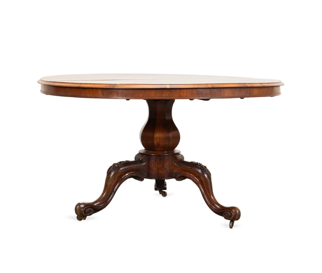19TH C. ENGLISH WALNUT BREAKFAST