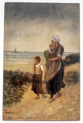 19TH C. ETHEL HAMILTON OIL PAI