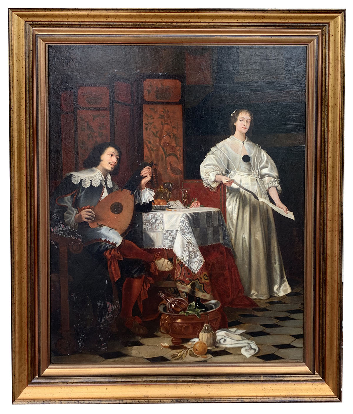 19TH C EUROPEAN GENRE PAINTING: