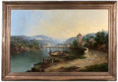 19TH C. EUROPEAN SCHOOL RIVER