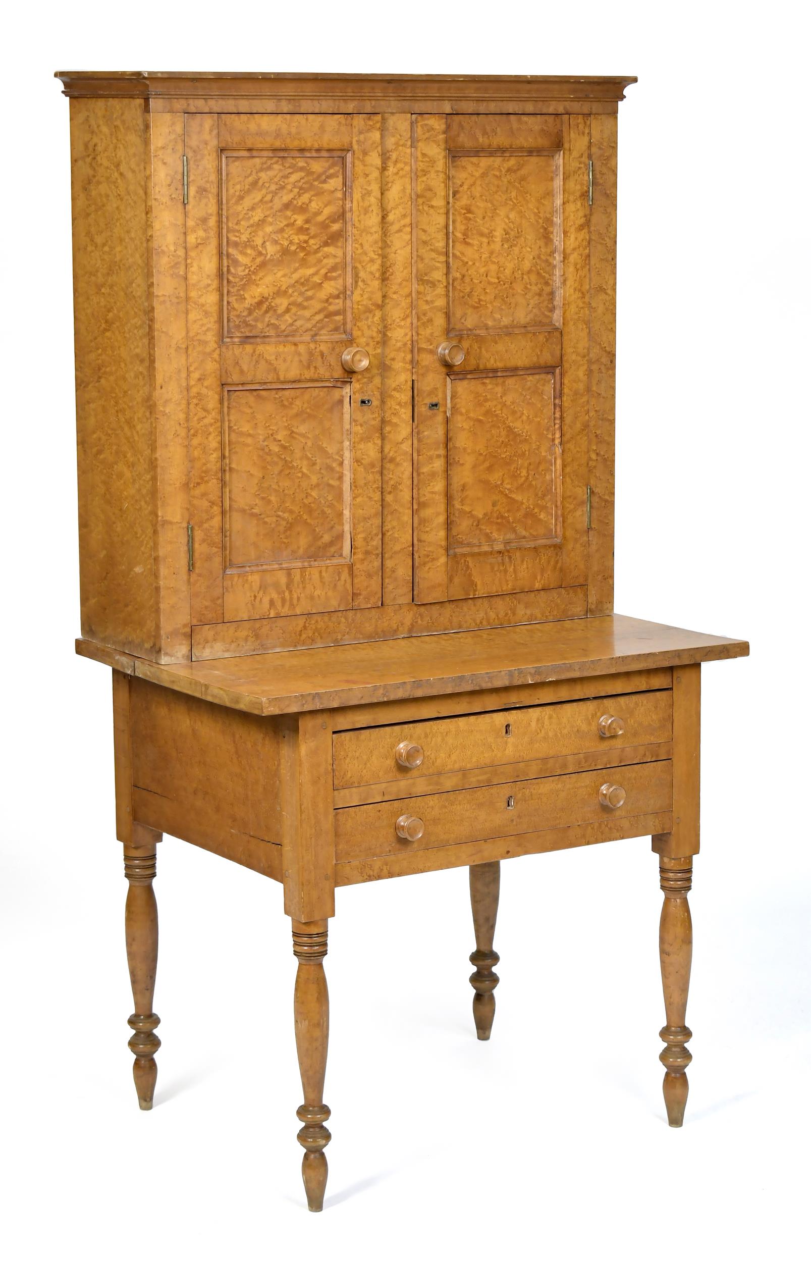 19TH C. FEDERAL BIRDSEYE MAPLE