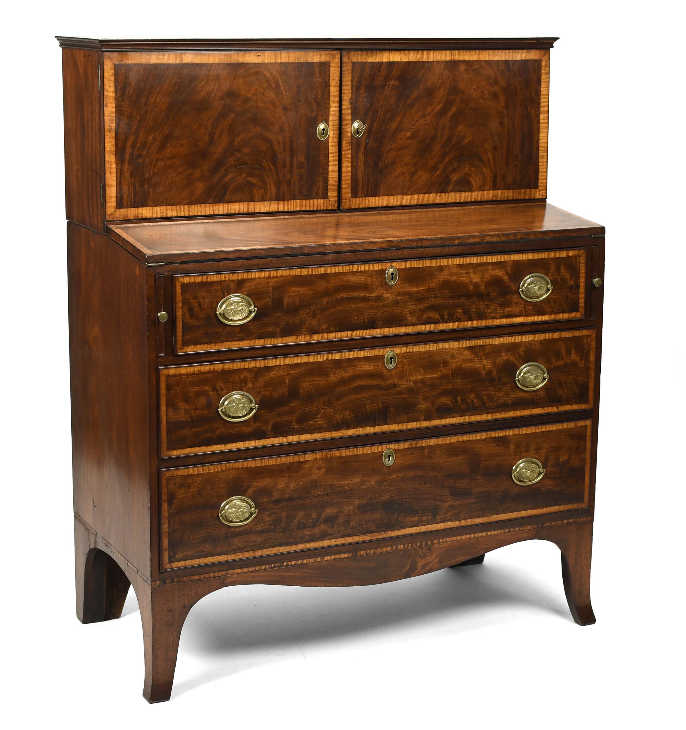 19TH C. FEDERAL BOSTON INLAID