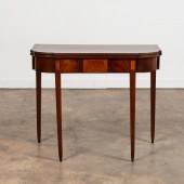 19TH C. FEDERAL MAHOGANY INLAI