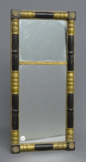19th c. Federal mirror. 14'' x 29