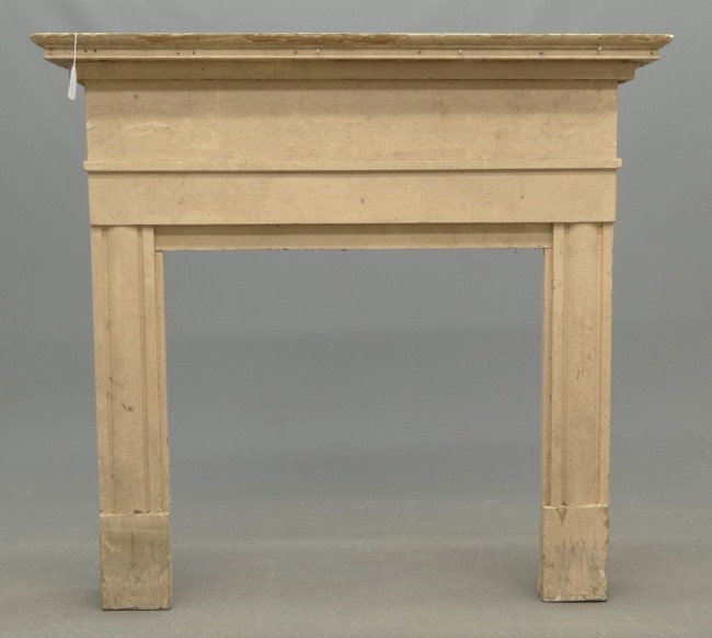 19th c. fireplace mantle. 54'' W 52