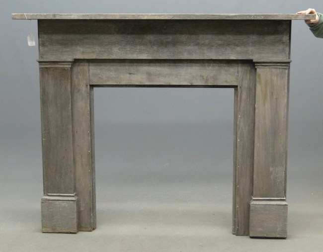 19th c. fireplace mantle. 66'' W 51