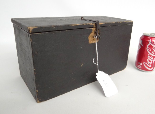 19th c. fishing tackle box in old