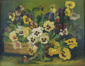 19TH C. FLORAL STILL LIFE, “GR