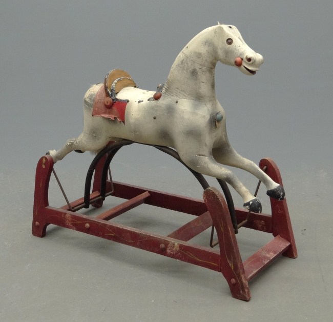 19th c. folk art polychrome painted