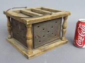 19th c. footwarmer with punche