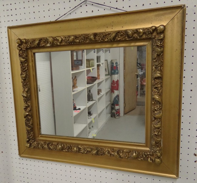 19th c. frame with mirror. Site