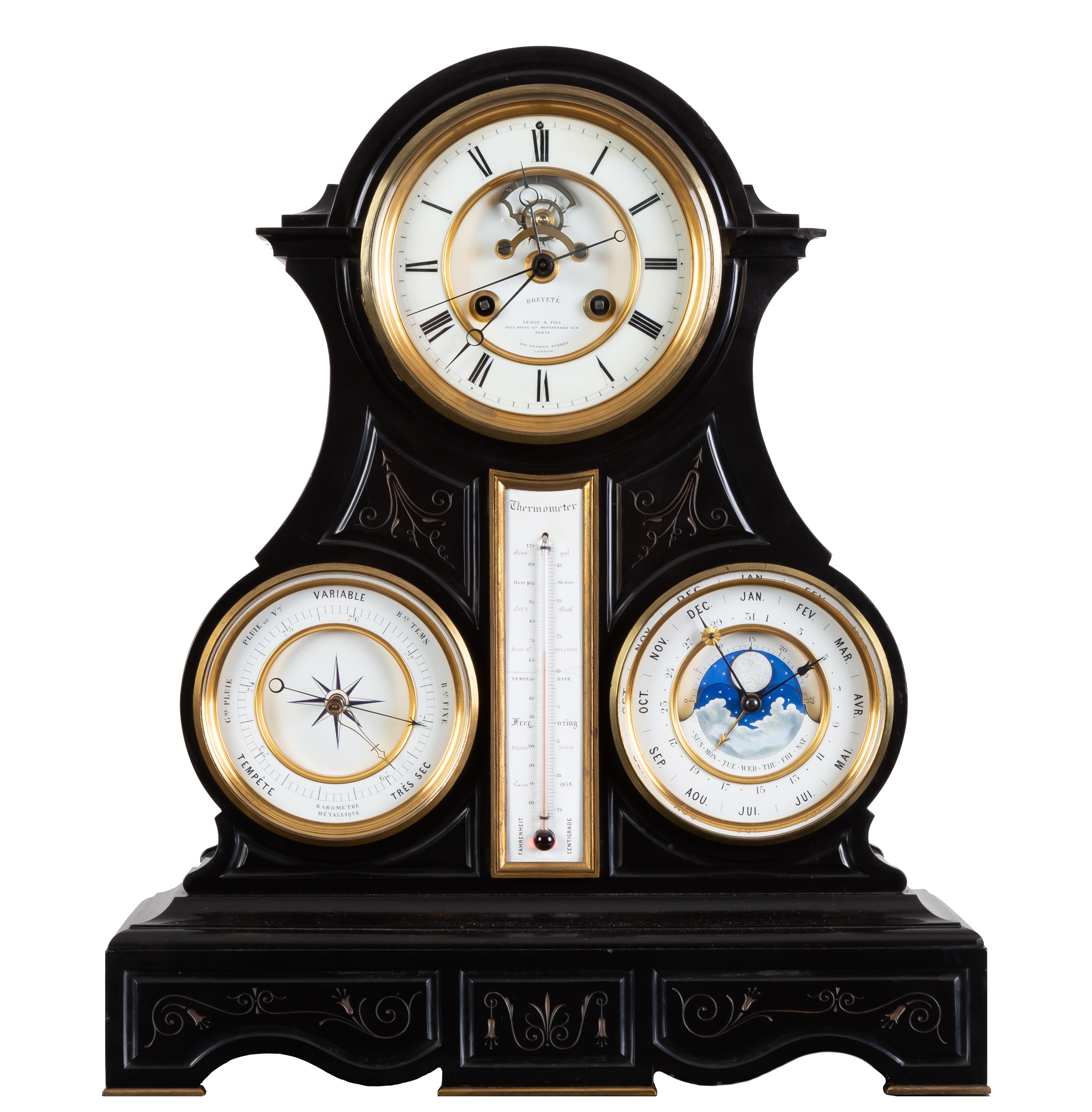 19TH C. FRENCH BREVETE BLACK