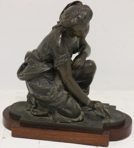 19TH C FRENCH BRONZE DEPICTING A