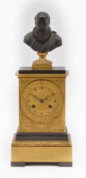 19TH C. FRENCH BRONZE/GILT MAN