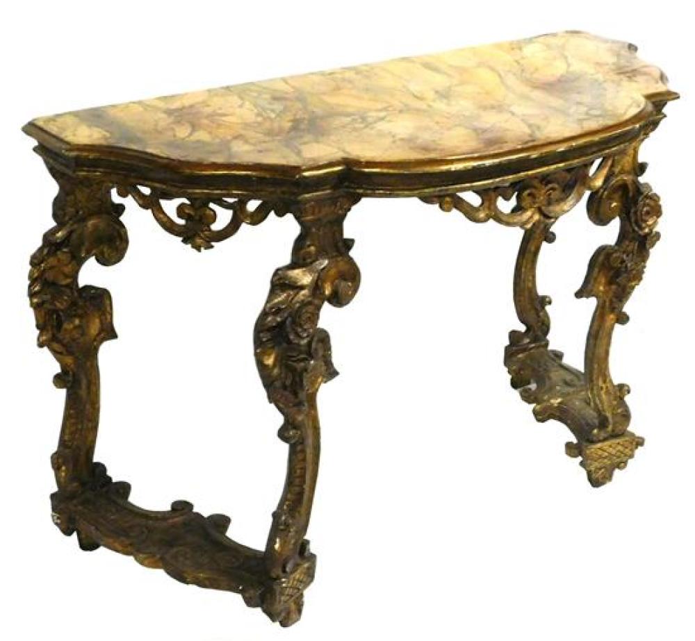 19TH C. FRENCH CONSOLE TABLE WITH
