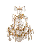 19TH C. FRENCH CRYSTAL CHANDEL