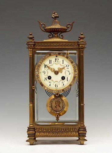 19TH C FRENCH CRYSTAL REGULATOR
