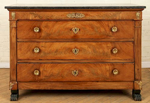 19TH C. FRENCH EMPIRE MAHOGANY