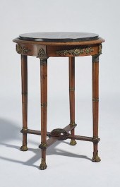 19TH C. FRENCH EMPIRE MARBLE T