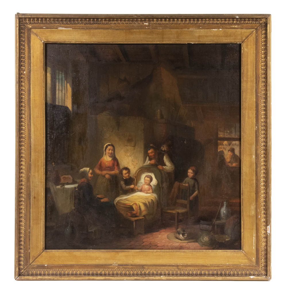 19TH C. FRENCH GENRE SCENE,