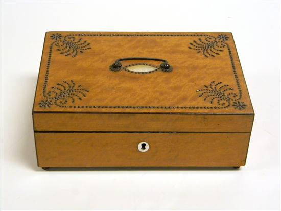 19th C. French jewelry casket 