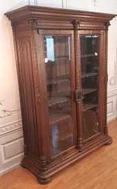 19TH C. FRENCH LINEN FOLD OAK