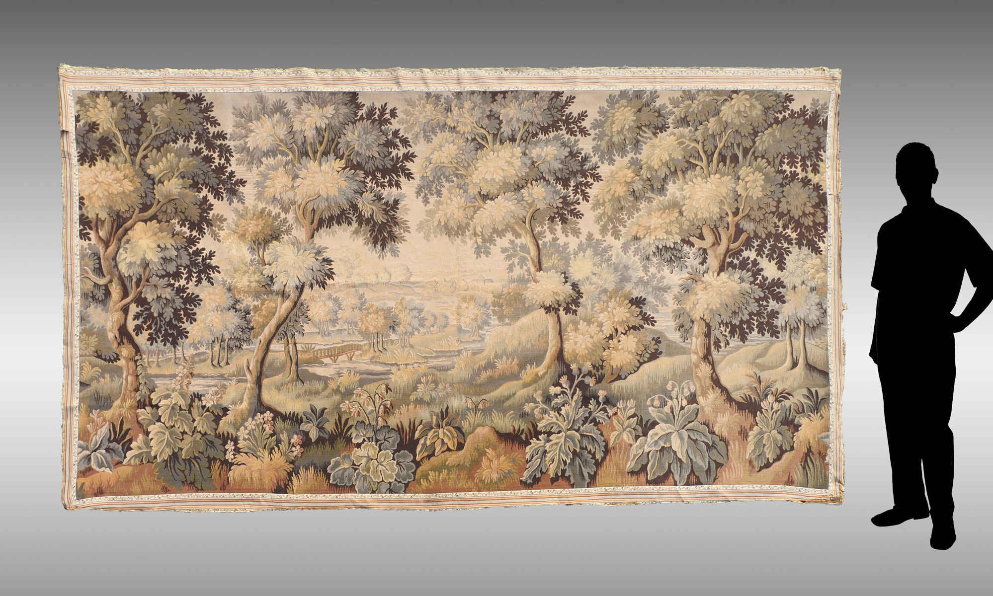 19TH C FRENCH MACHINE LOOMED