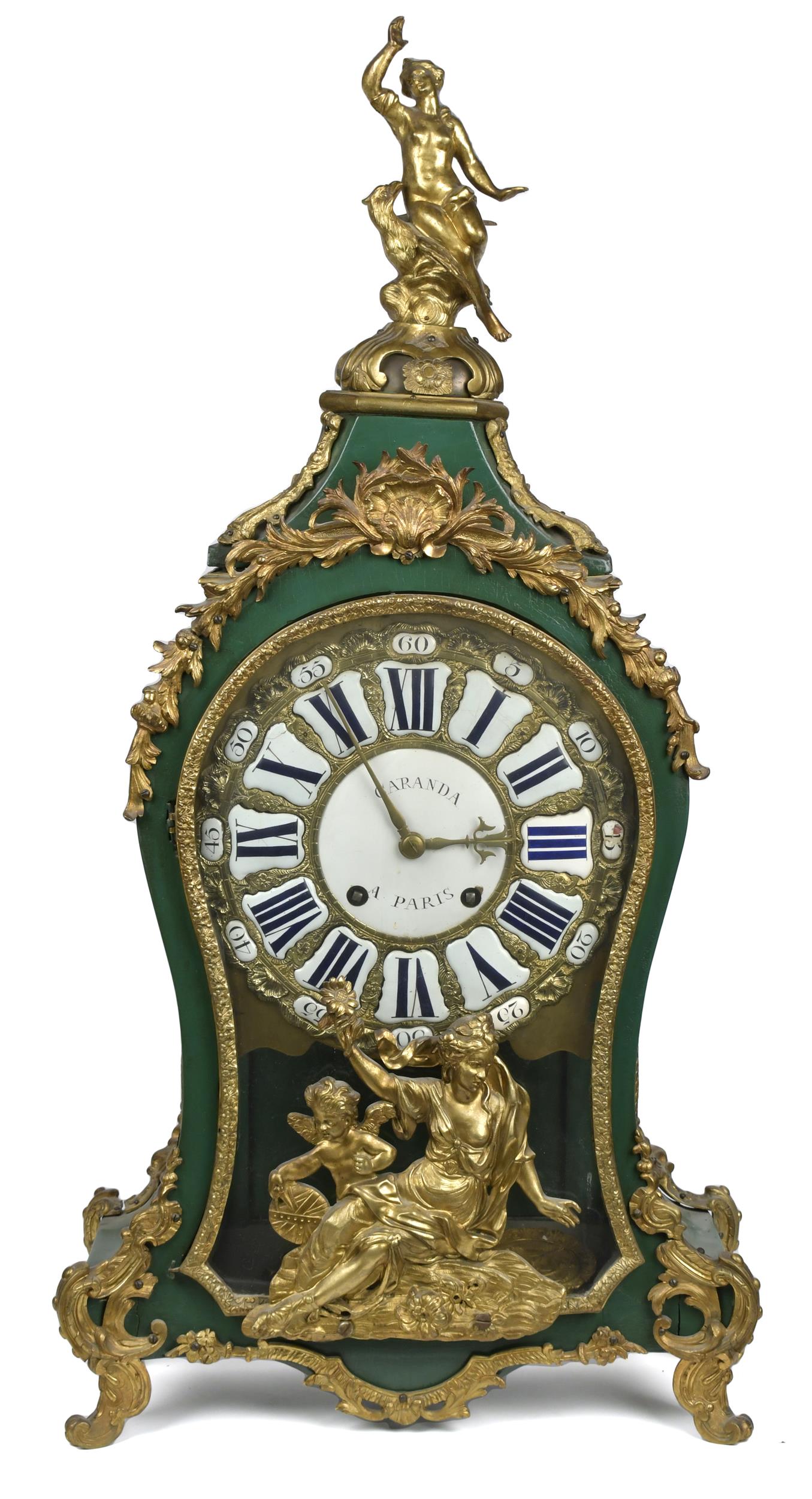 19TH C. FRENCH PAINTED BRONZE