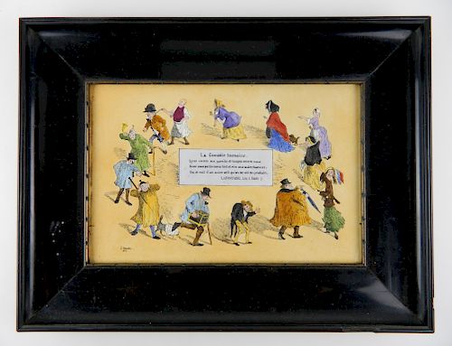 19TH C. FRENCH PORCELAIN TILE19th