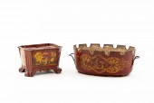 19TH C. FRENCH RED TOLE CACHE