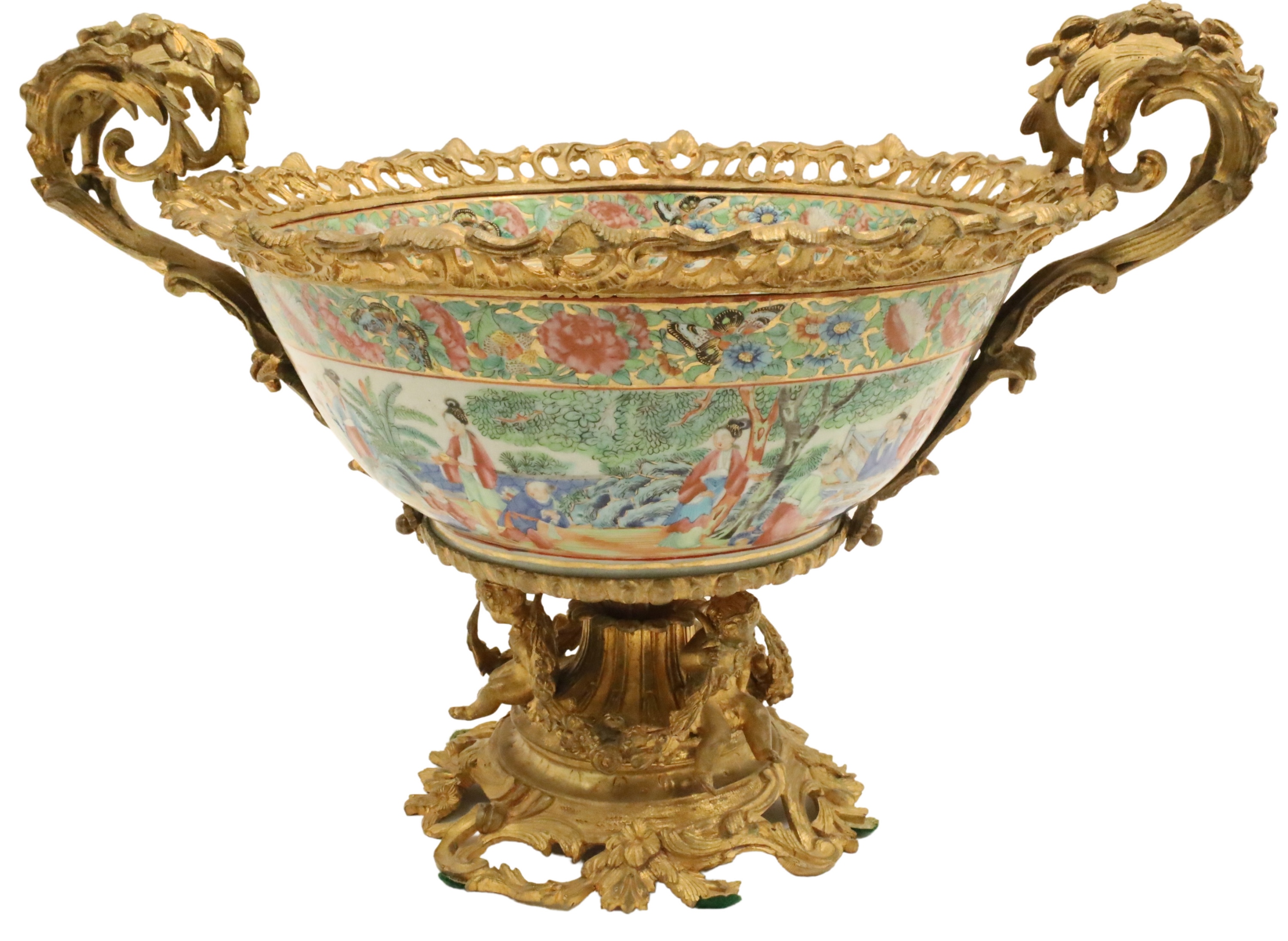 19TH C. FRENCH ROSE MEDALLION BRZ