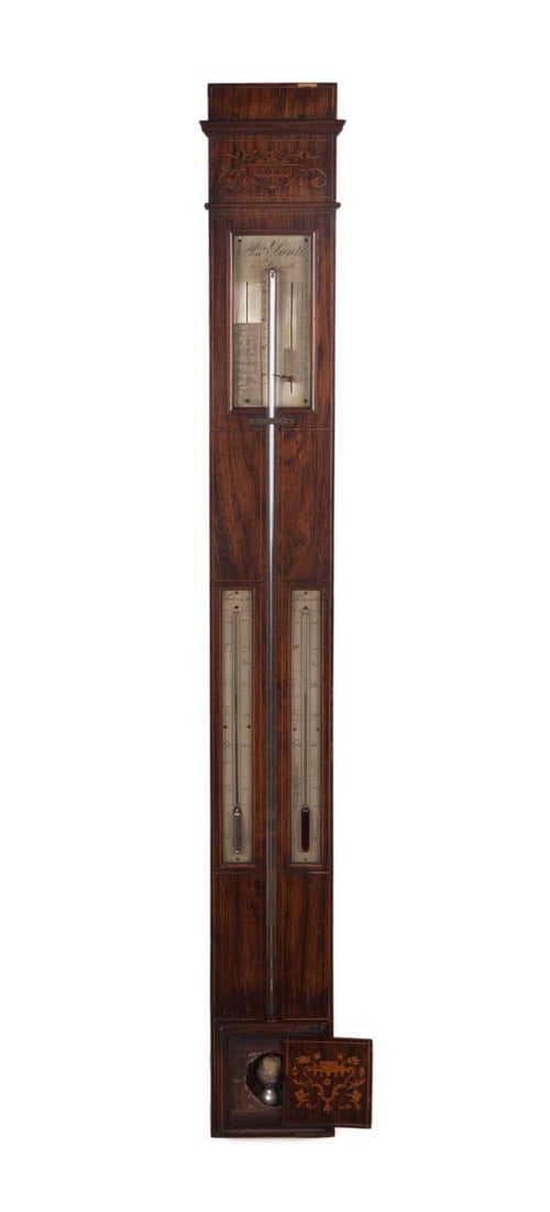 19TH C. FRENCH STICK BAROMETER /