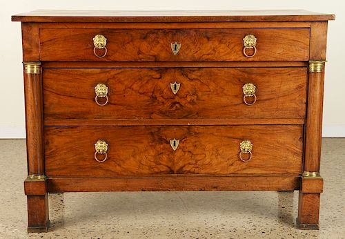 19TH C. FRENCH WALNUT EMPIRE