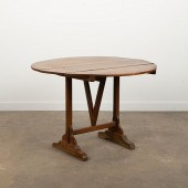 19TH C. FRENCH WALNUT WINE TAS
