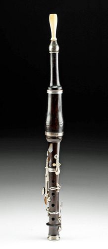 19TH C. FRENCH WOOD, IVORY, & BRASS