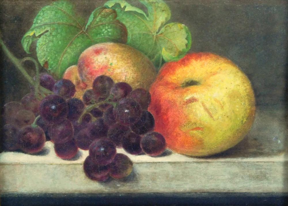 19TH C. FRUIT STILL LIFE, OIL ON
