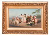 19TH C G. LOMBARDI SIGNED OIL