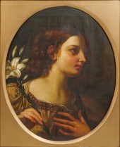 19th C. GENRE PAINTING OF A YO