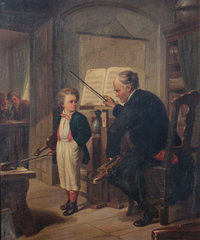 19TH C. GENRE SCENE DEPICTING THE