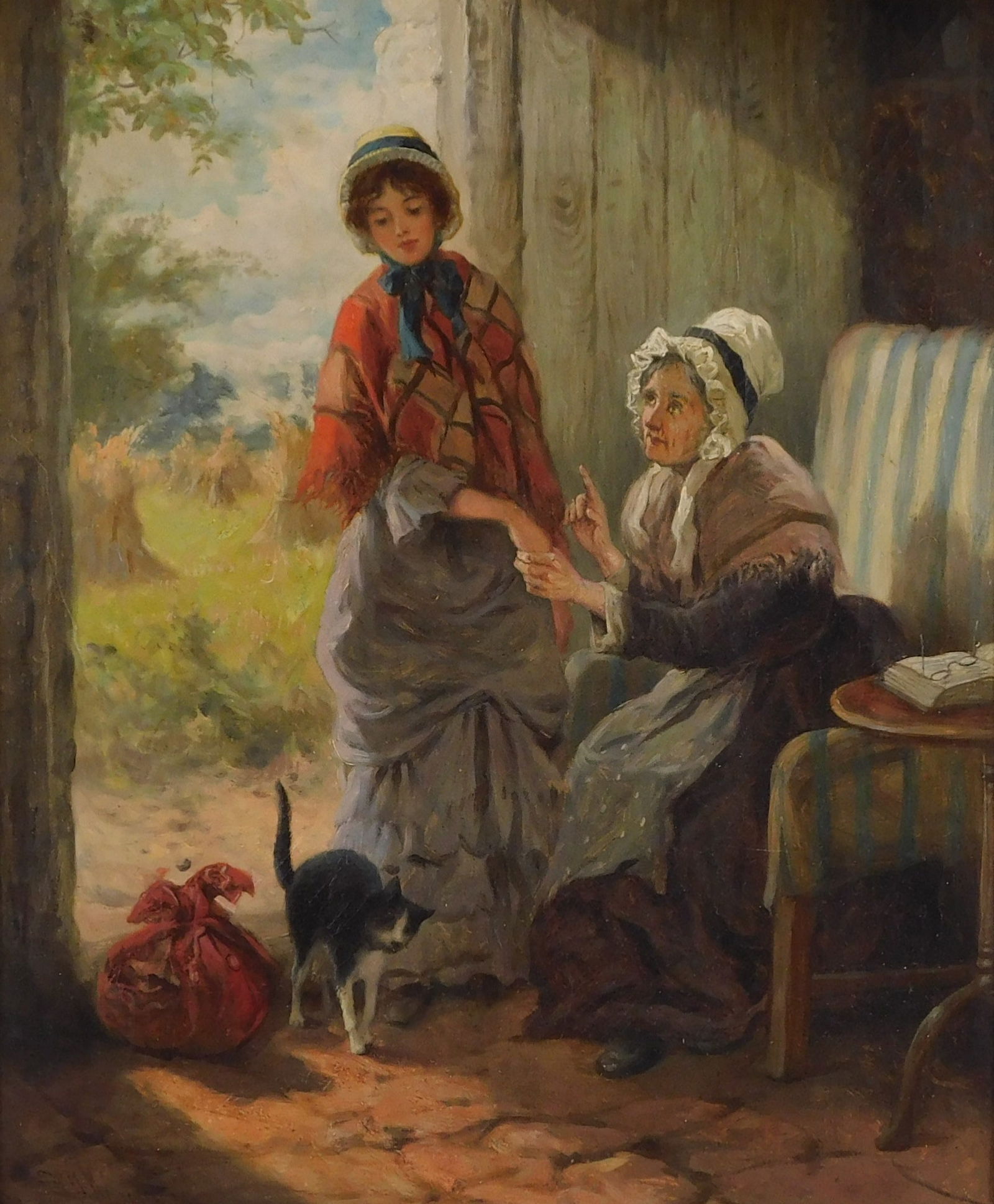 19TH C. GENRE SCENE FEATURING TWO