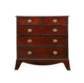 19TH C. GEORGE III FLAME MAHOG