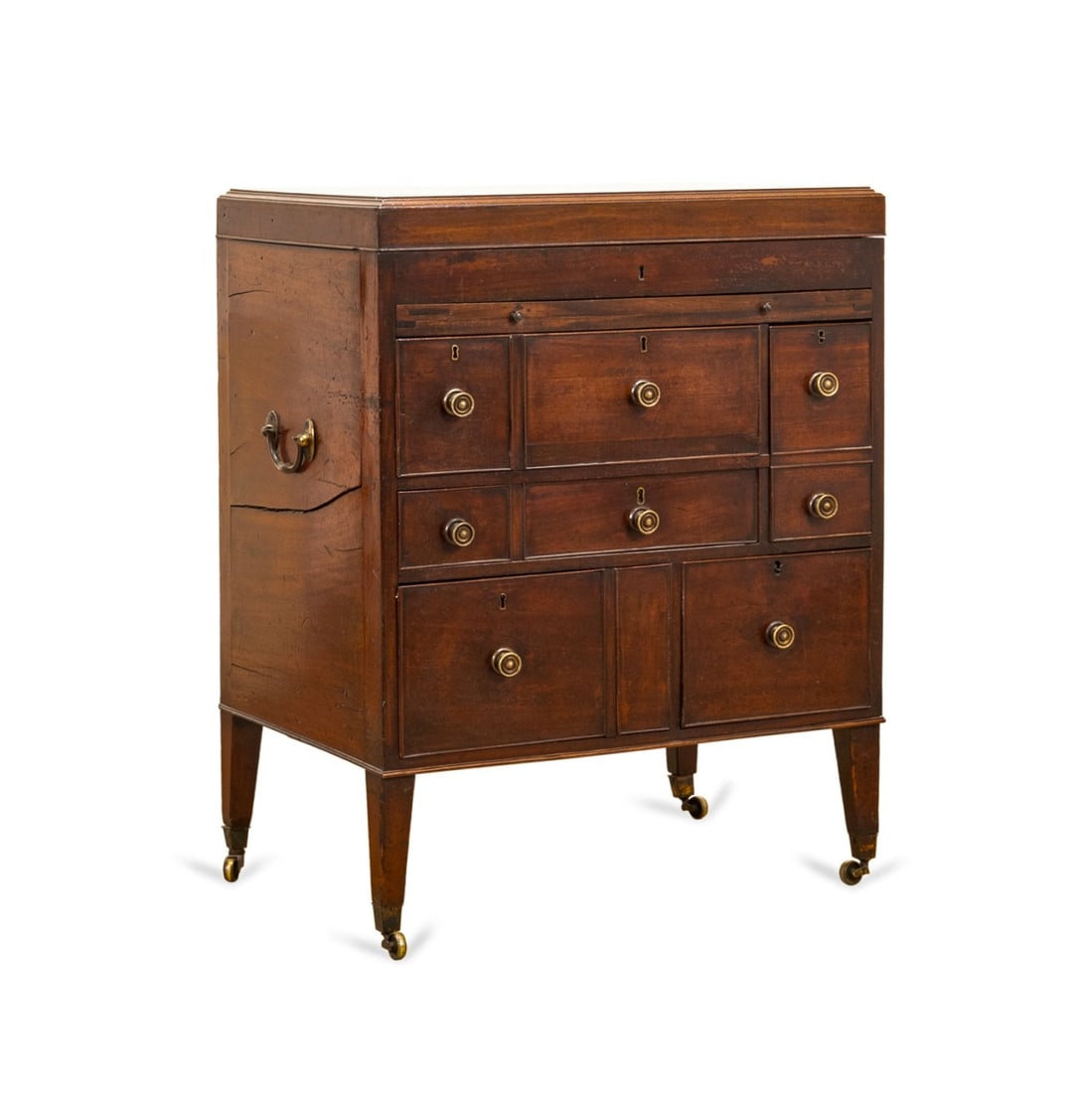 19TH C. GEORGE III MAHOGANY BEAU