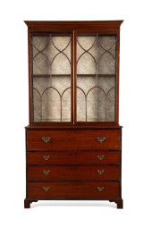 19TH C. GEORGE III MAHOGANY BU