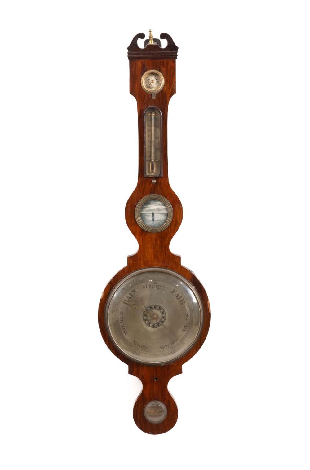 19TH C. GEORGE III MAHOGANY BANJO