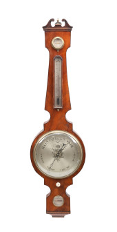 19TH C. GEORGIAN MAHOGANY BANJ
