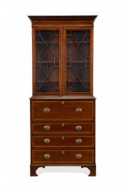 19TH C. GEORGIAN MAHOGANY BURE