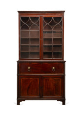 19TH C. GEORGIAN MAHOGANY SECR