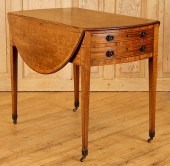 19TH C. GEORGIAN WALNUT OVAL D