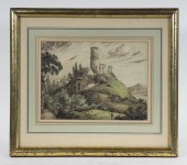 19TH C. GERMAN DRAWING OF CAST